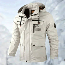 Lara | Warme Wasserdichte Herren Jacke für Herbst in Weiß