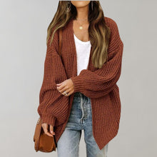 Matilda | Weiche Damen Strickjacke für Alltag in Kaffee