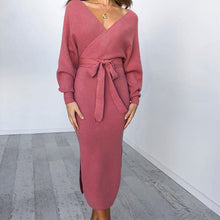 Helena | Weiches figurebetontes Strickkleid für elegante Damen in Hellviolett
