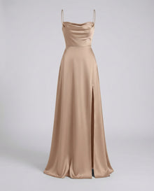 Sophia | Wunderschönes Maxikleid für Hochzeitsgäste in Braun
