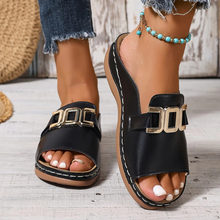 Zahra | Moderne Damen Sandalen Sommer Freizeit leicht in Schwarz