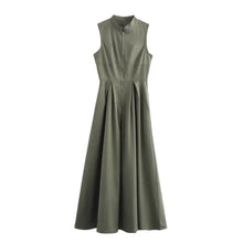 Zaira | Elegantes Maxikleid in Olivgrün