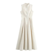 Zaira | Elegantes Maxikleid in Gebrochenes Weiß