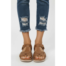 Luna | Damen Sandalen Mit Schnalle Für Alltag in Braun