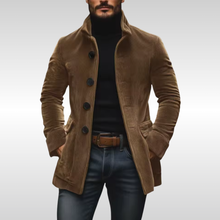 Oskar | Zeitlose Herren Cord-Jacke im schlanken Schnitt in Hellbraun