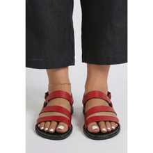 Ayla | Damen Sommer Sandalen Bequem Und Leicht in Rot